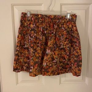 J. Crew fall-inspired print skirt